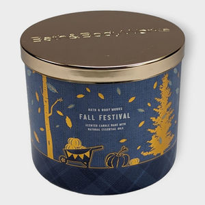 New Fall Festival 3-Wick Candle 25-45 burn hours Bath & Body Works Discontinued